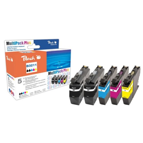 Peach brother  tinta compatible lc-3211, pea, multi-pack-plus, rem, fw