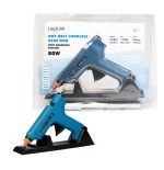 Logilink wz0052 pistola y lápiz de silicona caliente pistola de cola termofusible azul 80 w