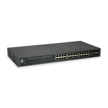 Levelone switch 24x ge gep-2651      2xgsfp     370w 24xpoe+