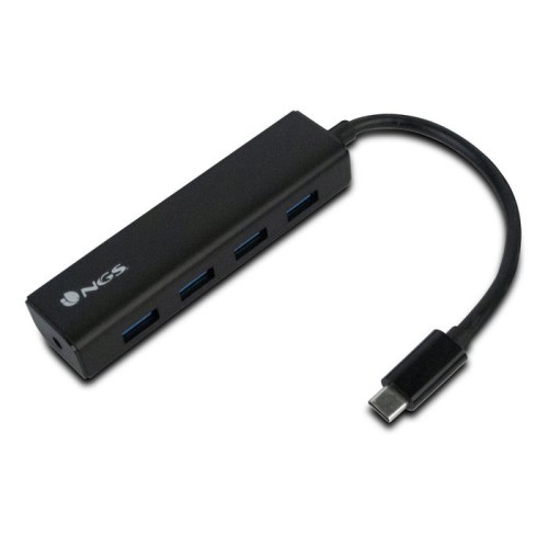 Hub ngs wonderhub4 usb 2.0 type-c 480 mbit/s negro