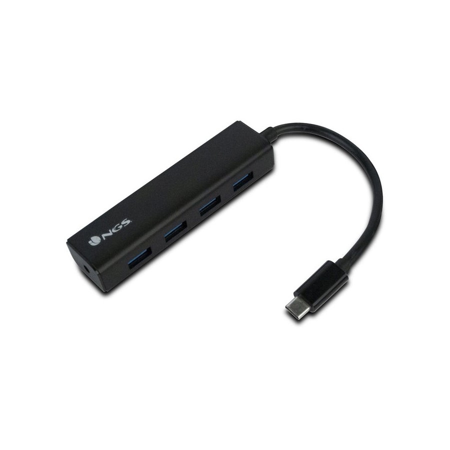 Hub ngs wonderhub4 usb 2.0 type-c 480 mbit/s negro
