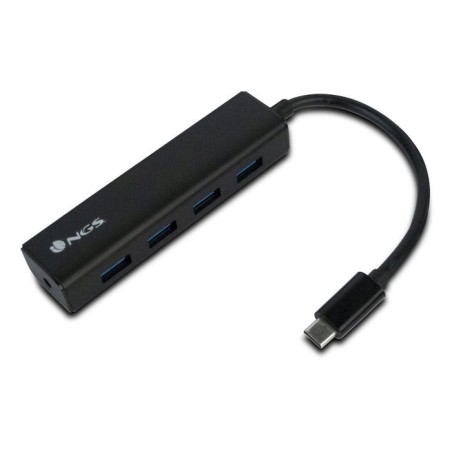 Hub ngs wonderhub4 usb 2.0 type-c 480 mbit/s negro