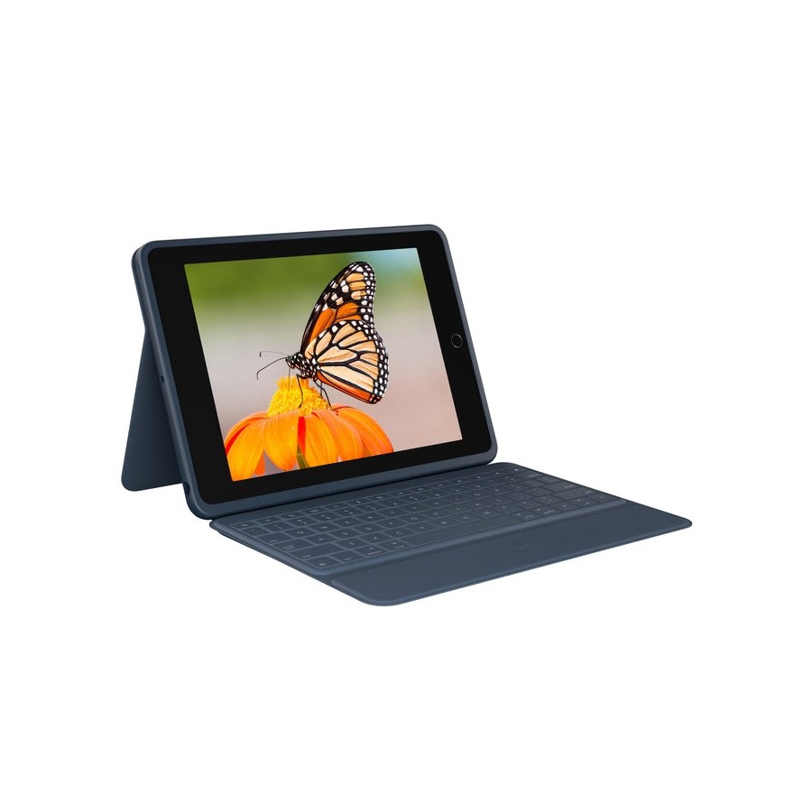 Logitech rugged combo 3 caja de teclado y folio apple smart connector reino unido azul clásico