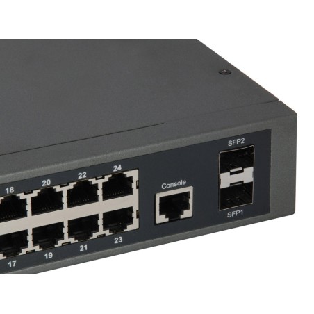 Levelone switch 24x ge gep-2651      2xgsfp     370w 24xpoe+