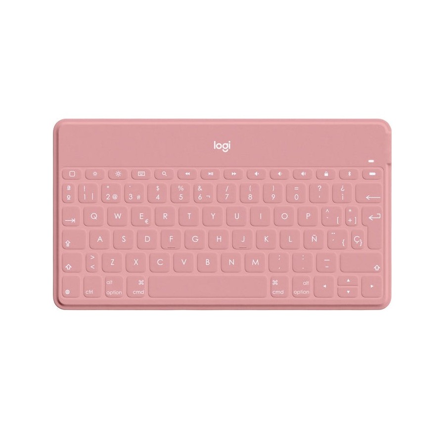 Teclado compacto inalámbrico por bluetooth logitech keys-to-go para iphone rosa