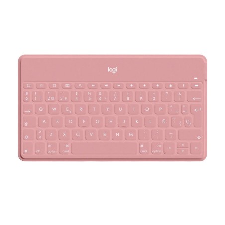 Teclado compacto inalámbrico por bluetooth logitech keys-to-go para iphone rosa