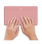 Teclado compacto inalámbrico por bluetooth logitech keys-to-go para iphone rosa