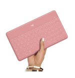 Teclado compacto inalámbrico por bluetooth logitech keys-to-go para iphone rosa