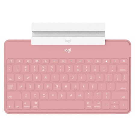 Teclado compacto inalámbrico por bluetooth logitech keys-to-go para iphone rosa