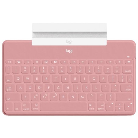 Teclado compacto inalámbrico por bluetooth logitech keys-to-go para iphone rosa