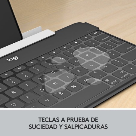 Teclado compacto inalámbrico por bluetooth logitech keys-to-go para iphone rosa