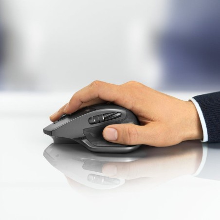 Ratón inalámbrico por bluetooth logitech mx master 2s batería recargable hasta 4000 dpi