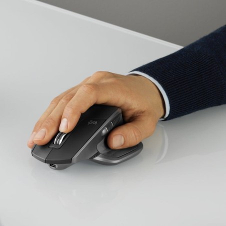 Ratón inalámbrico por bluetooth logitech mx master 2s batería recargable hasta 4000 dpi