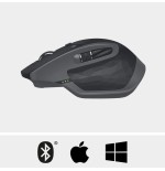 Ratón inalámbrico por bluetooth logitech mx master 2s batería recargable hasta 4000 dpi