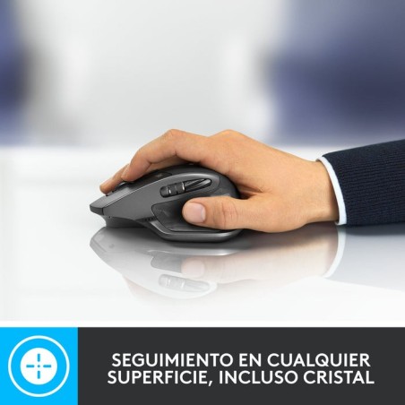 Ratón inalámbrico por bluetooth logitech mx master 2s batería recargable hasta 4000 dpi