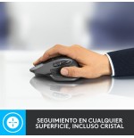 Ratón inalámbrico por bluetooth logitech mx master 2s batería recargable hasta 4000 dpi