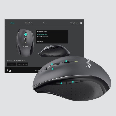 Ratón inalámbrico logitech marathon m705 hasta 1000 dpi