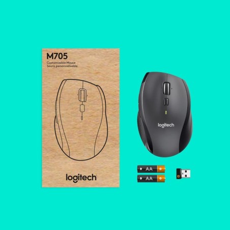 Ratón inalámbrico logitech marathon m705 hasta 1000 dpi