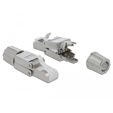 Delock rj45 macho cat.6a stp sin herramientas
