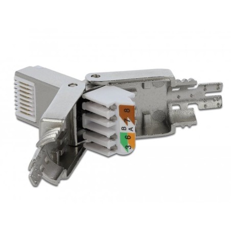 Delock rj45 macho cat.6a stp sin herramientas