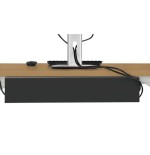 Logilink kab0070 organizador de cables bandeja de cables escritorio negro 1 pieza(s)