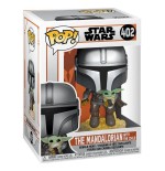 Figura pop star wars the mandalorian mando flying with jet pack