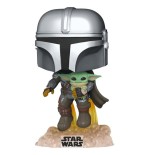 Figura pop star wars the mandalorian mando flying with jet pack