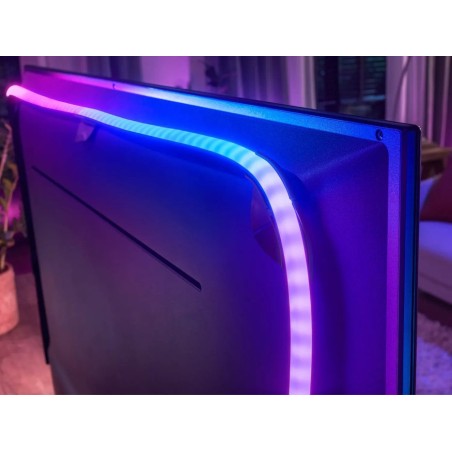 Tira led inteligente para tv philips hue play gradient lightstrip 65'' precisa philips hue bridge y hue sync