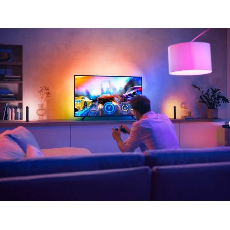 Tira led inteligente para tv philips hue play gradient lightstrip 75'' precisa philips hue bridge y hue sync