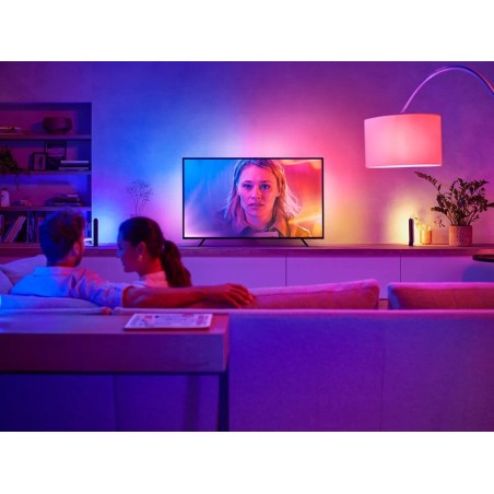 Tira led inteligente para tv philips hue play gradient lightstrip 75'' precisa philips hue bridge y hue sync