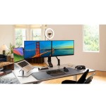 Soporte kensington smartfit space-saving dual 2 monitores negro