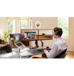 Soporte kensington smartfit space-saving dual 2 monitores negro