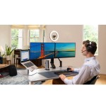 Soporte kensington smartfit space-saving dual 2 monitores negro