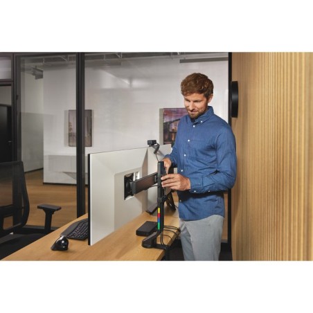 Soporte kensington smartfit space-saving dual 2 monitores negro