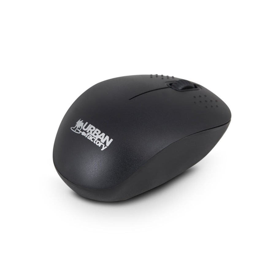 Urban factory free ratón ambidextro rf inalámbrico óptico 1000 dpi