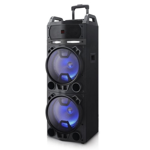 Karaoke portatil aiwa kbtus-900 negro 100w rms/bluetooth/usb/m-sd/aux in/2xmicrofono/led kbtus-900