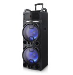 Karaoke portatil aiwa kbtus-900 negro 100w rms/bluetooth/usb/m-sd/aux in/2xmicrofono/led kbtus-900