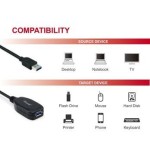 Cable alargo usb 3.0 activo 10m equip