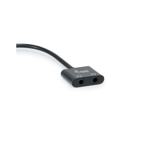 Cable adaptador usb-c a audio dac 2 jack 3.5mm hembra para auricular y microfono