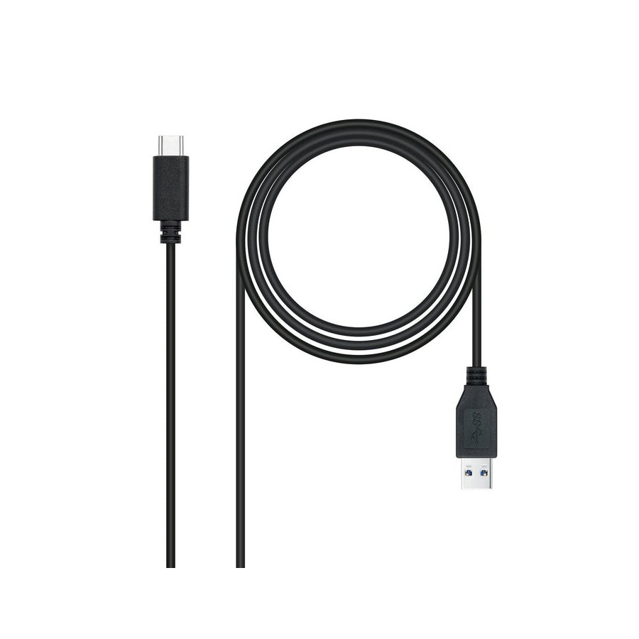 Nanocable cable usb-c 3.1 gen 2 10gbps macho a usb-a macho 0.50m