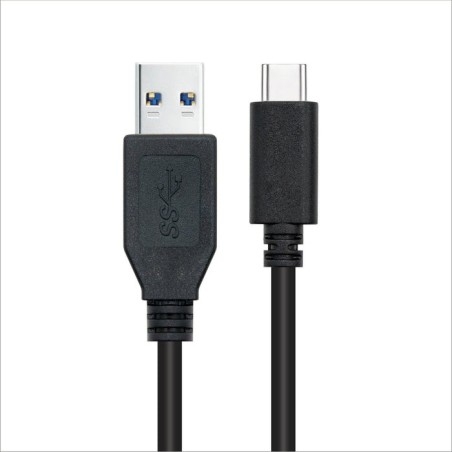 Nanocable cable usb-c 3.1 gen 2 10gbps macho a usb-a macho 0.50m