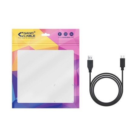 Nanocable cable usb-c 3.1 gen 2 10gbps macho a usb-a macho 0.50m