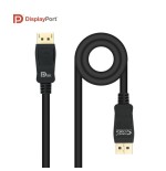 Nanocable cable displayport 1.4 macho a displayport 1.4 macho 2m - certificado vesa - negro