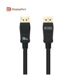 Nanocable cable displayport 1.4 macho a displayport 1.4 macho 2m - certificado vesa - negro