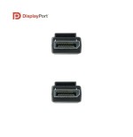 Nanocable cable displayport 1.4 macho a displayport 1.4 macho 2m - certificado vesa - negro