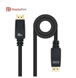 Nanocable cable displayport 1.4 macho a displayport 1.4 macho 3m - certificado vesa - negro