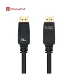 Nanocable cable displayport 1.4 macho a displayport 1.4 macho 3m - certificado vesa - negro