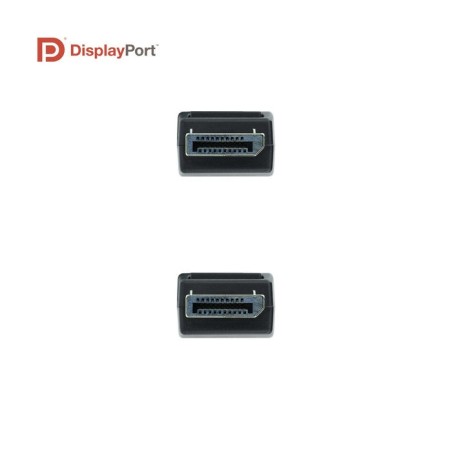 Nanocable cable displayport 1.4 macho a displayport 1.4 macho 3m - certificado vesa - negro