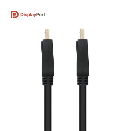Nanocable cable displayport 1.4 macho a displayport 1.4 macho 3m - certificado vesa - negro