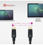 Nanocable cable displayport 1.4 macho a displayport 1.4 macho 3m - certificado vesa - negro